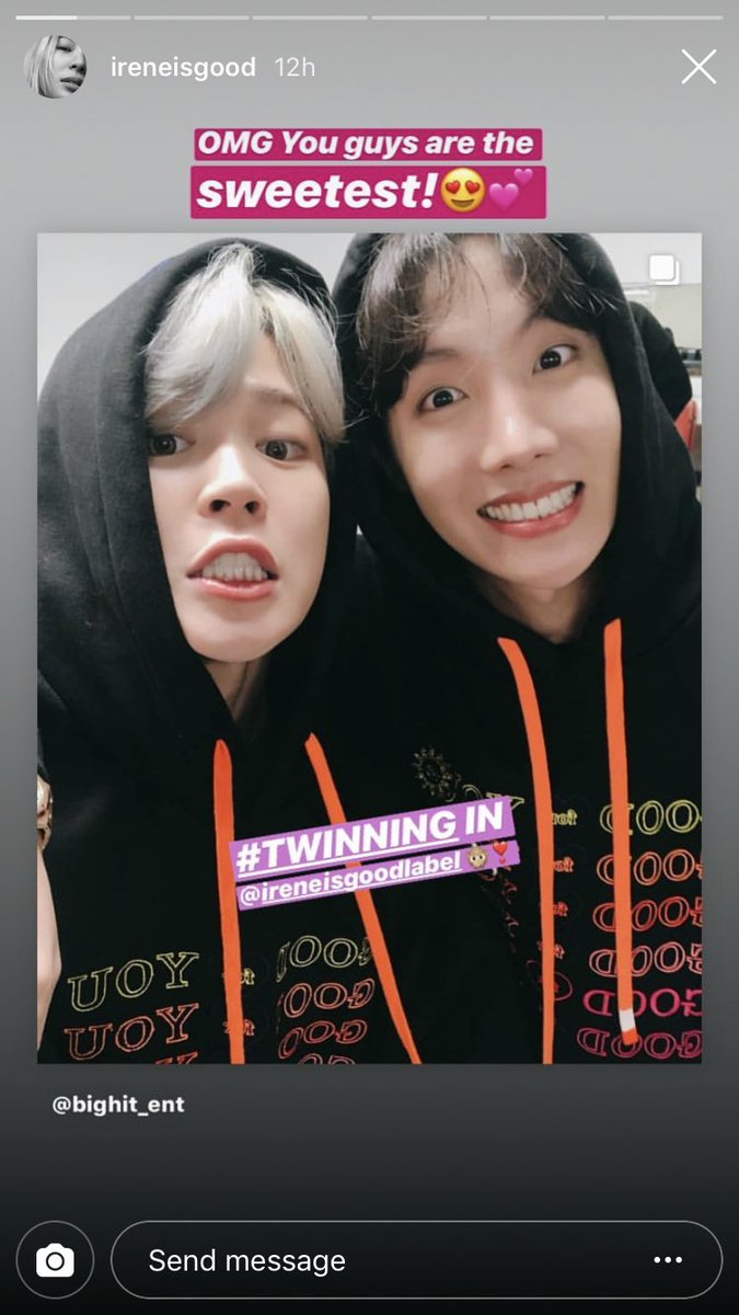 JiminToday] Irene Kim, a model and entrepreneur, shared #Jimin and