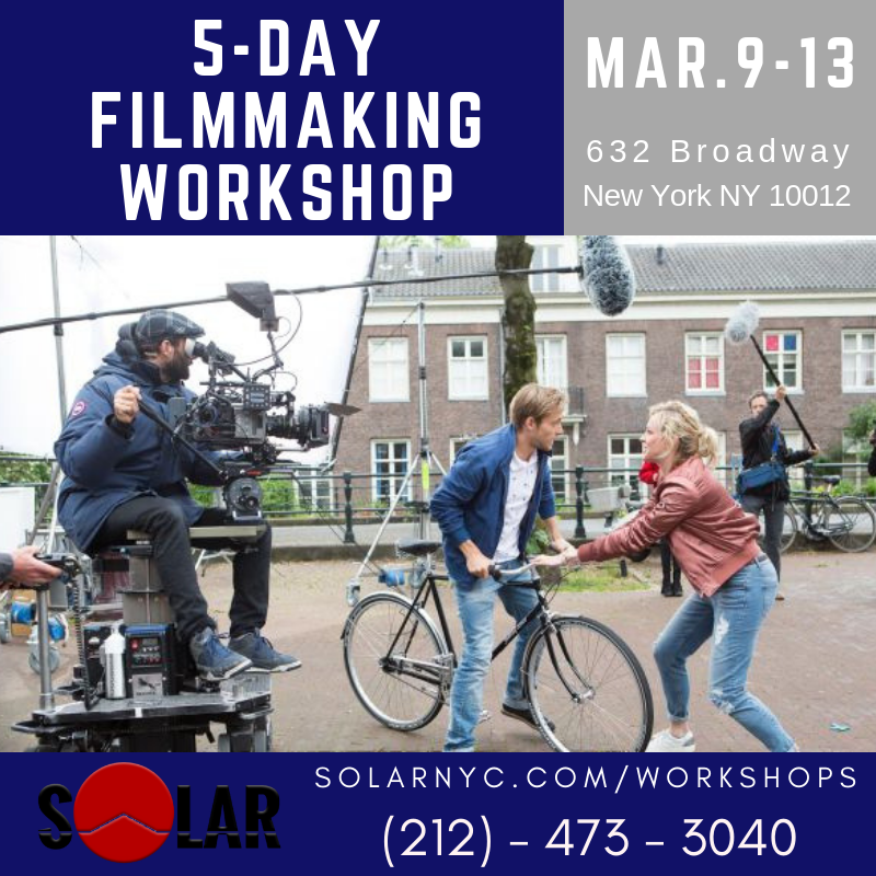 SolarWorkshops's tweet image. Learn how to make great films, without the big budgets
Start your filmmaking career here!
Join our 5-Day Hands-on Filmmaking Workshop March 9-13!
solarnyc.com/workshops
#filmmakingworkshop #directing #directingworkshop  #lighting #lightingworkshop  #cinematography