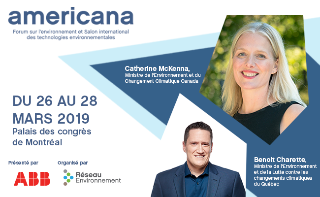 Americana2019's tweet photo. Lâhonorable @cathmckenna de @environnementca et @CharetteB de @MELCC_Qc donneront le coup d'envoi de la 13e Ă©dition d'#Americana2019. DĂ©couvrez dĂšs maintenant la programmation finale en ligne! đhttps://t.co/WpokDQBzgO #AM2019programme @ABBgroupnews https://t.co/3FDkSOQFLL