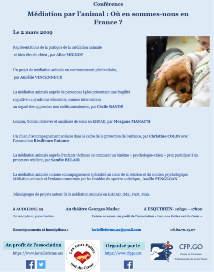 1001Ont's tweet photo. Conférence du 2 mars: il reste des places!
Inscriptions en ligne: https://t.co/1gCo0s3smf
#mediationanimale #zootherapie #EHPAD #maltraitance #resilience #autisme #handicap #enfance #psychologie #enfance #audierne #esquibien #capsizun #conference https://t.co/a5jtKxcjIs