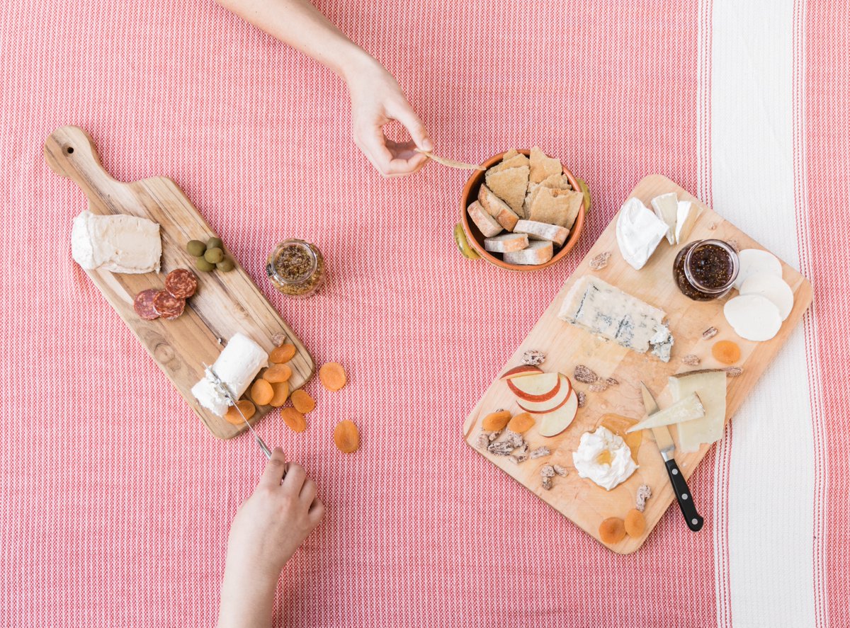 Cheese boards are our jam for entertaining. We filled ours with five cheeses - goat cheese, parmigiano reggiano, brie, gorgonzola, and mozzarella - and a variety of sweet and savory accompaniments. How do you craft yours?
Photo: Alexis Masino