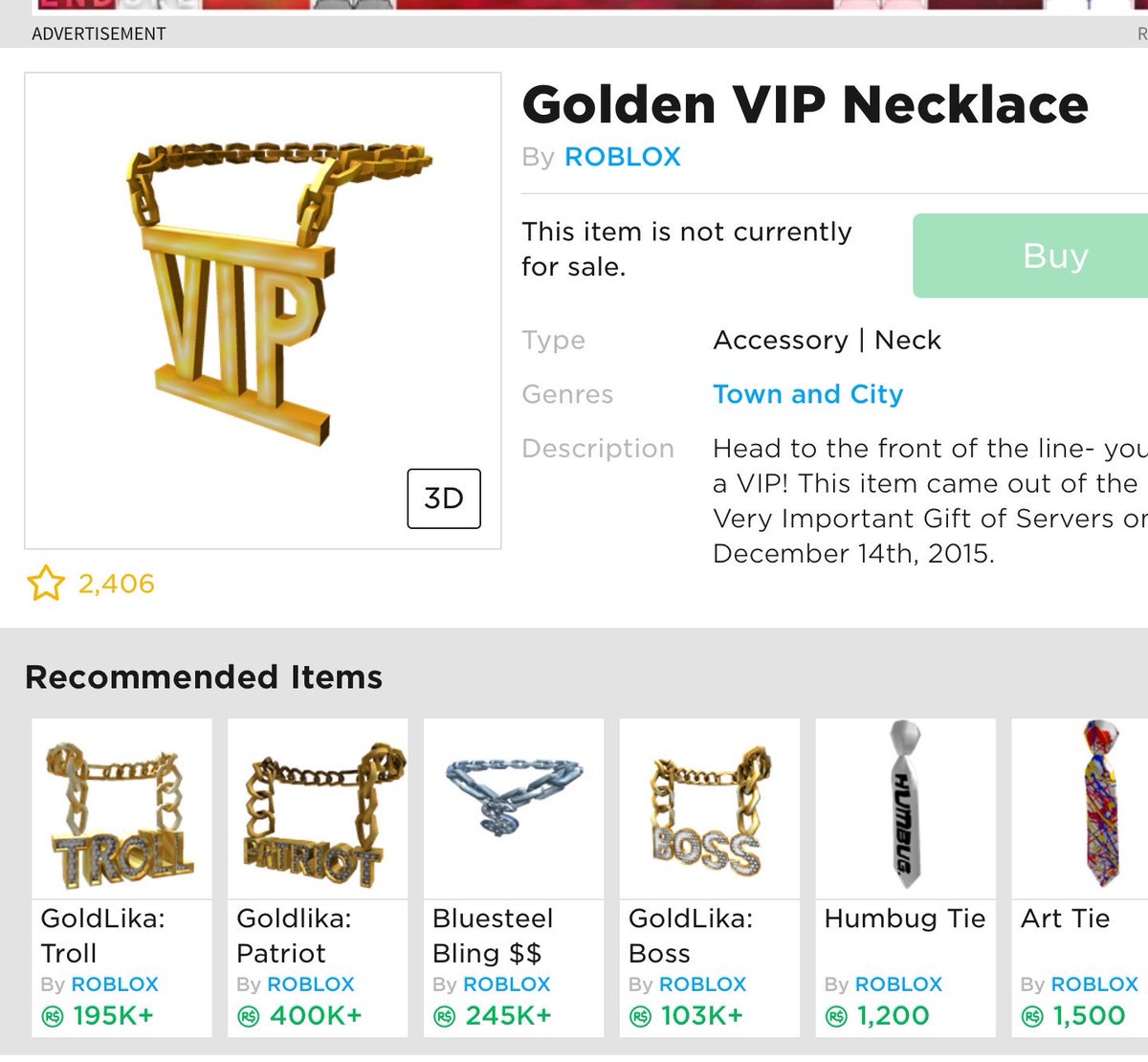 Roblox Golden Vip Necklace Roblox Outfit Generator - roblox vip price