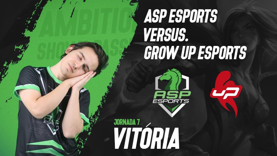 ASPesports's tweet photo. Custou mas conseguimos a vitória frente à equipa dos @growupesports! Siga equipa!!
#AmbitionShowsPassion #ASPLoL https://t.co/djpYF7pjdF