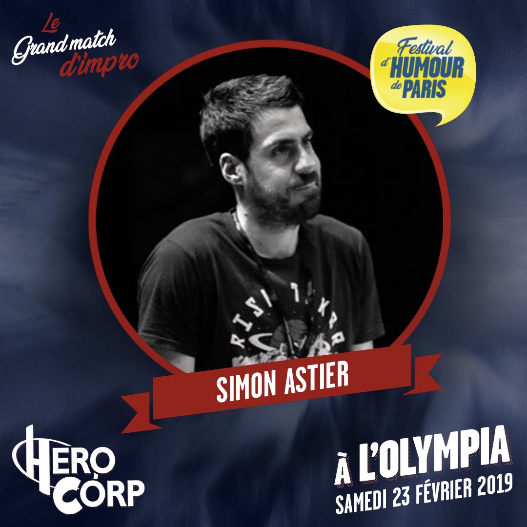 Samedi 23 février à <a href="/OLYMPIAHALL/">L'Olympia</a> 

Équipe Hero Corp

Pour la première fois nous accueillons Virginie Gritten, championne du monde, qui ramène régulièrement des coupes à la maison. 

Absolu plaisir en vue. 

Réserve là: bit.ly/2MfVHOO