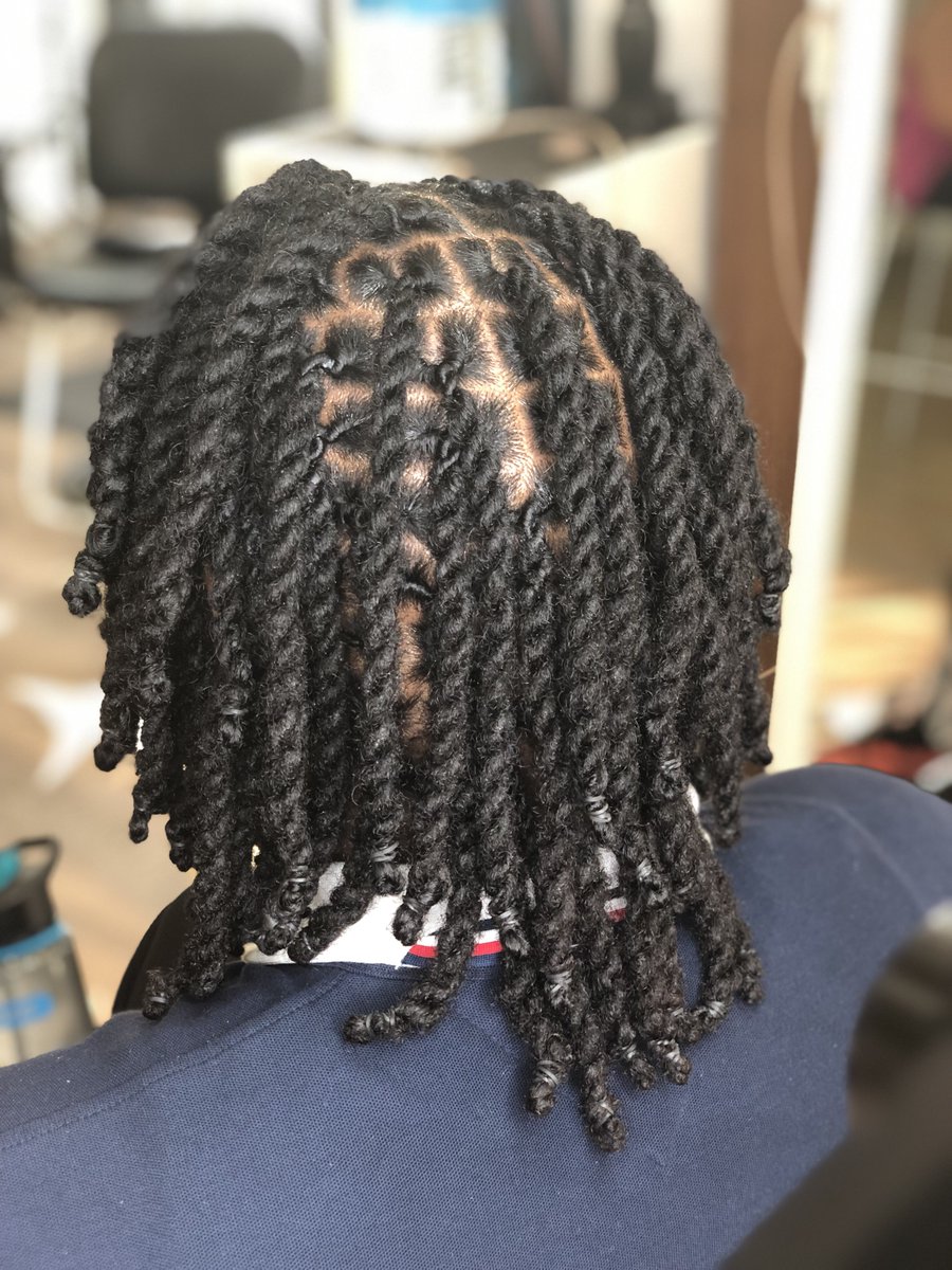 How To Turn 2 Strand Twist Into Dreads - Make sure you twist both