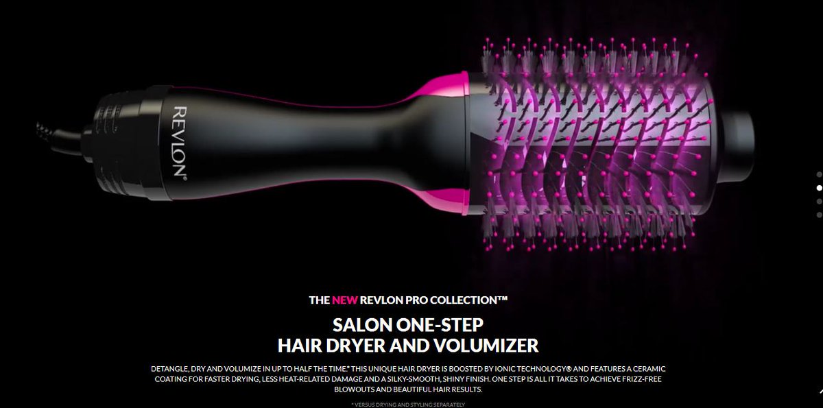 CorinoLynn's tweet photo. Thank you @revlon  for making the All in One Hair Dryer. I couldn't imagine living without it. It has shaved 20 minutes off my hair routine and not to mention, I do not have use a straightener anymore! https://t.co/hS3be8f2oh