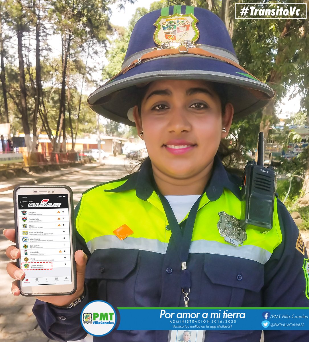 PMTVILLACANALES's tweet photo. #InfoPmtVc

Si quieres realizar el traspaso de tu vehículo, si vas a pagar el impuesto de circulación o simplemente si vas a comprar un vehículo usado, puedes consultar si no tienen multas pendientes en la app MultasGT.

Por el respeto a tu vida y a la de los demás #PmtVc. https://t.co/w3C8lynDc6