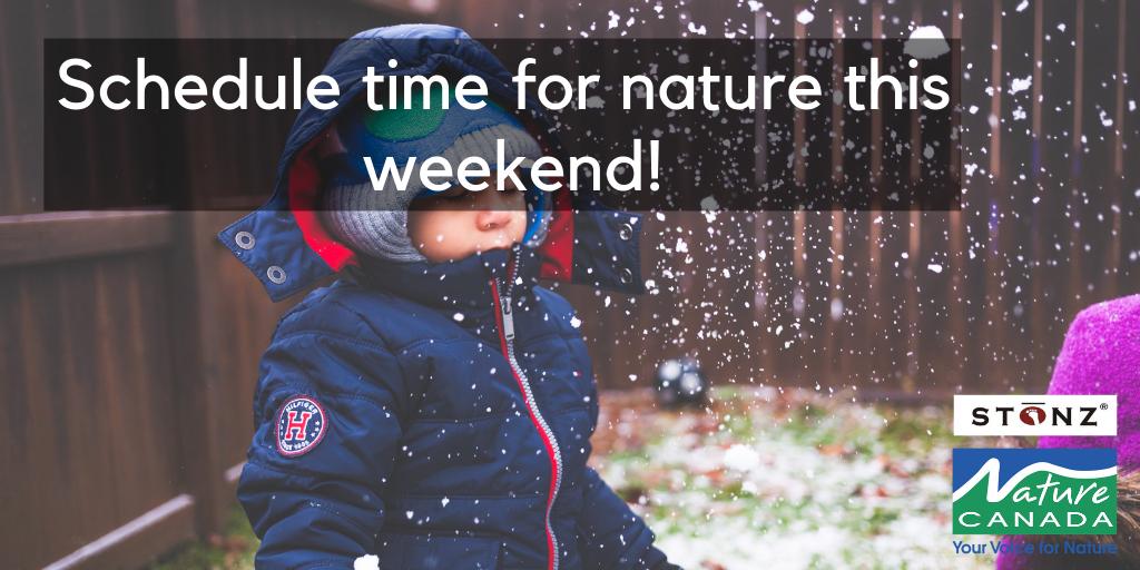 NatureCanada's tweet photo. Nature Canada is partnering with @StonzWear to encourage you to embrace winter and explore nearby  nature. Click Here to enter for a chance to win a prize pack! Good luck! #screenvsgreen ➡️ https://t.co/whqbbMuwp6 https://t.co/oe5tXYj2Ox