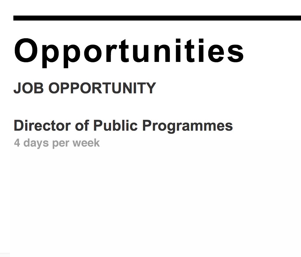 CubittGallery's tweet photo. Cubitt Artists are seeking to recruit a Director of Public Programmes to consolidate the key strands of a varied and far-reaching programme into one integrated whole.
Apply by midnight, Sun 10 Mar 2019.

For more information and how to apply please visit: https://t.co/GMRtmqTqpC https://t.co/1hlKGc8Rqp