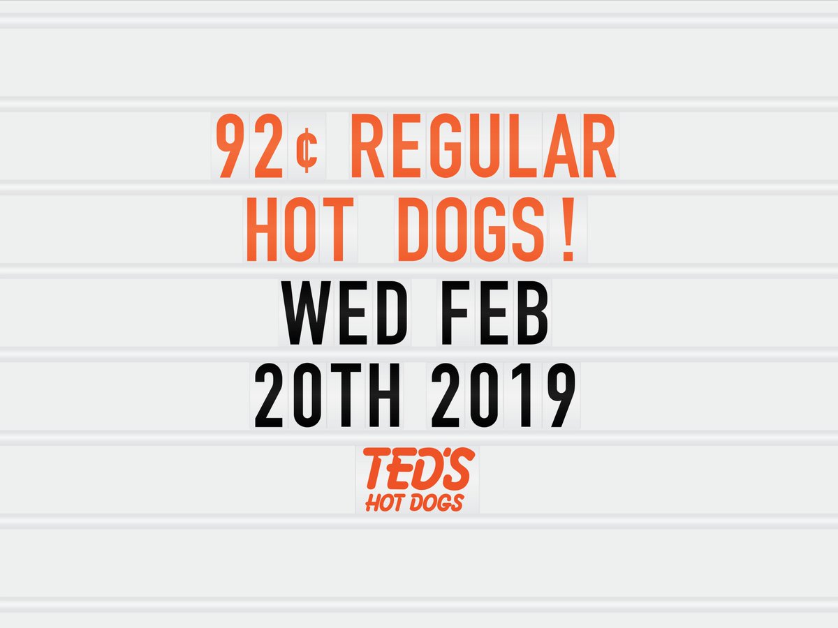 This Wednesday is Customer Appreciation Day!
🌭🌭🌭🌭🌭🌭🌭