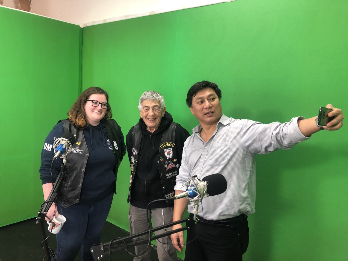 Fun afternoon filming The PRBH Show for <a href="/LatestTVBtn/">Latest TV</a>! Tune in Thursday 6:30 for interviews with Kubi from #BrightonBohemians &amp; @Madelaine_HT &amp; I chat to <a href="/LauraChatburn/">Hi baby gorgeous</a> from <a href="/Junkyard_Dogs3/">Junkyard Dogs</a>. 
On 28th we have interviews with Nick from <a href="/BrightonBricks/">Brighton Bricks</a> &amp; Jay &amp; Danni from <a href="/DOBSussex/">DykesOnBikes Sussex</a>.