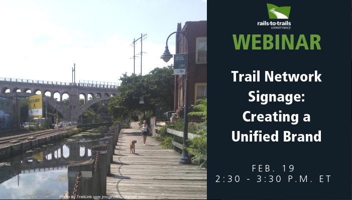 railstotrails's tweet photo. Tomorrow: Attend our free "Trail Network Signage: Creating a Unified Brand" webinar! Register to learn from experts who've helped develop model trail network signage on @circuittrails, #COGtrails &amp; @TheIntertwine ➡️ https://t.co/cQd2Y6ww2X. Ft: @railstotrails, @morpc &amp; @THPRD. https://t.co/rZ5kMtcLGl