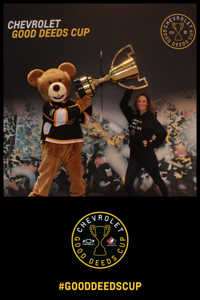 aepstar's tweet photo. Hoisting the @ChevroletCanada #GoodDeedsCup at the Toronto Autoshow! https://t.co/vYqLaXatXq