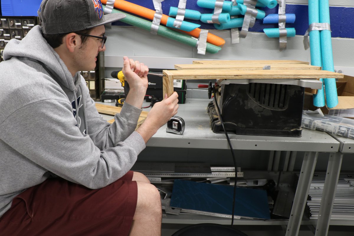 Alec is working on the bumpers