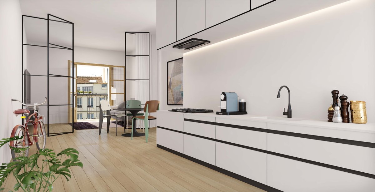 Hole In One is flat that does not miss anything. Very stylish and perfectly aesthetic. It has one bedroom one bathroom flat right near Sagrada Familia in the cultural heart of Eixample. 
#Barcelona #interiordecor #listing #whiteflat

link to property: bit.ly/2Xcekbl