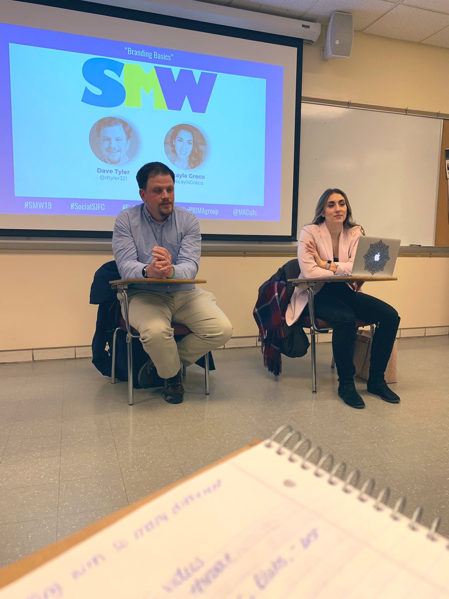 emmerz09's tweet photo. I am so excited I got to kick off #SMW19 presented by #FISHERCOMM, @theprimagroup and @MACsjfc by sitting in on the “Branding Basics” panel! I learned so many new concepts and tips and tricks I could use in the future. My favorite was the 80/20 rule! #SocialSJFC https://t.co/H8B9Dbx4nw