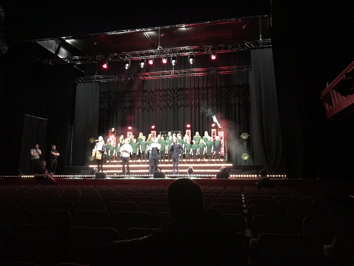 Just sound checking with Collabro before our big performance tonight @Collabro @MinsterSchool #collabrochoirs