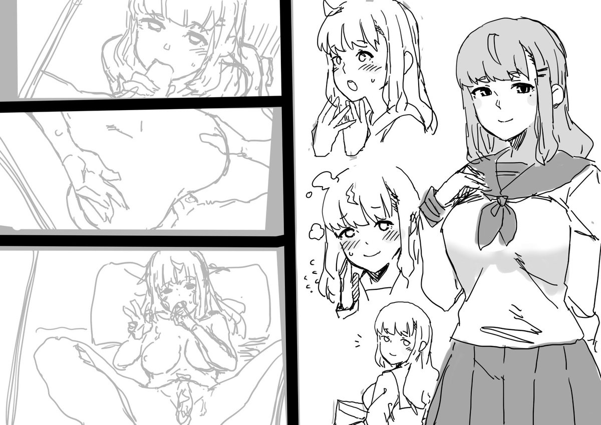 (途中経過) 人見知りの僕を、なにかと気にかけてくれる部活の先輩。昨日、バスケ部の男子と一緒に歩いてたらしい。 