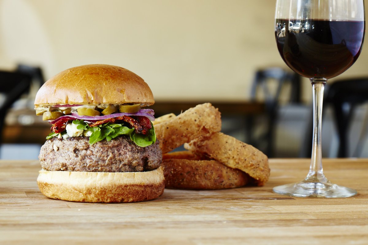 Oh hi, #NationalDrinkWineDay—don't mind if we do! 🍷🍔🗽

P.S. where are you? We're all here waiting...
#GiveMeLiberty | #LibertyBurger