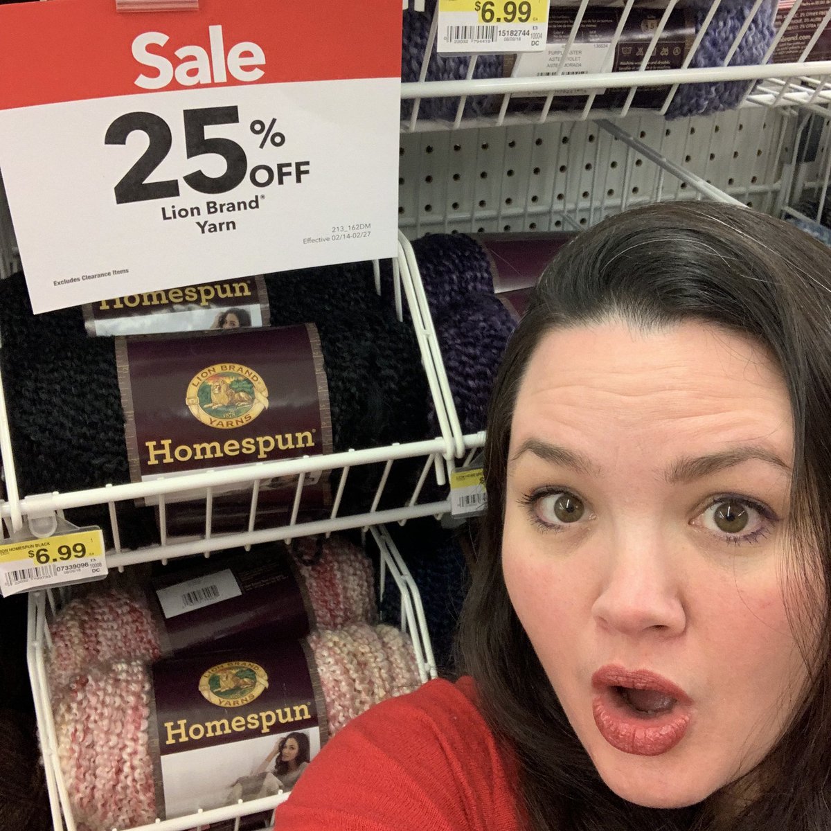#lionbrandshelfie <a href="/LionBrandYarn/">Lion Brand Yarn</a> <a href="/JoAnn_Stores/">JOANN Fabric & Craft</a>
