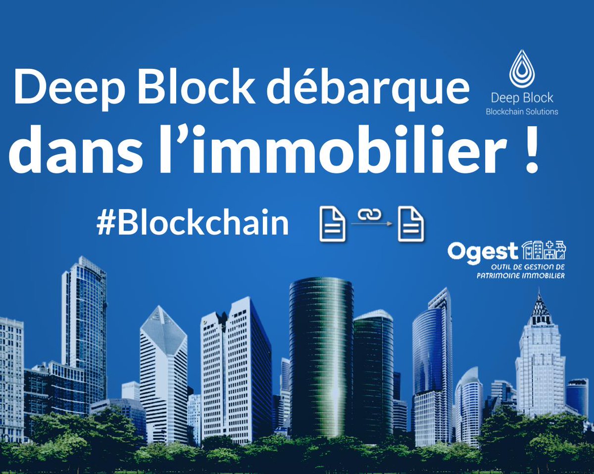 🔵 #DeepBlock et sa solution Blockchain assure la conformité des « compte-rendu » d’interventions des visites techniques sur site à valeur probante. ➡️ La prochaine release de l'ERP-OGEST sera sur le marché prochainement avec cette option Blockchain Compliance.