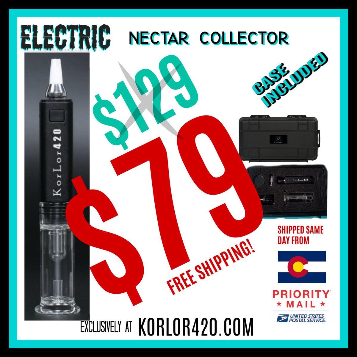 KorLor420's tweet image. For a limited time, it&apos;s only $79! Get your Dip n Dab Electric Nectar Collectar today!  #rosinpress #rosintech #rosin #rosinporn #cannabis #concentrates #vaping #vape #vapelife