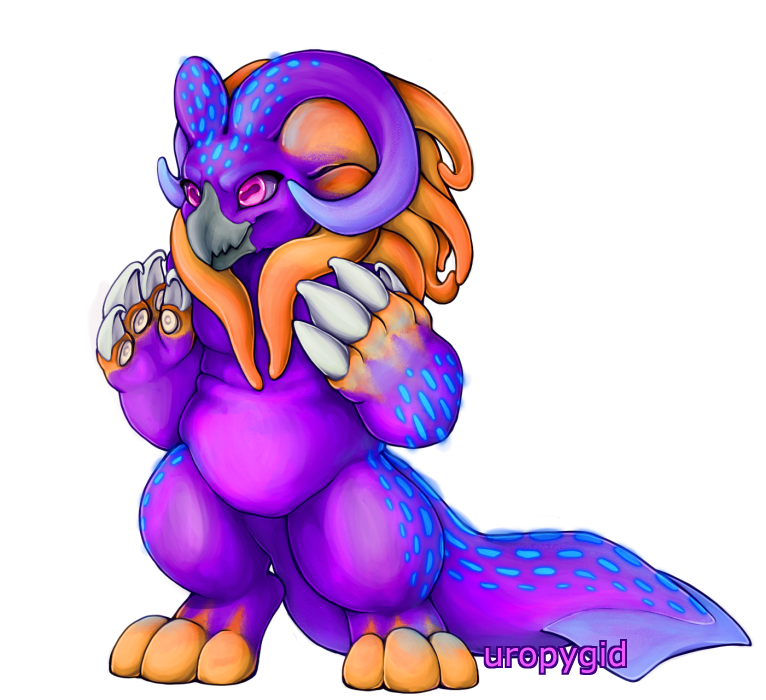uropygid's tweet photo. two edits of a friendly, squishy cephalobeast species I made for @Furvilla. original base art by @KiwibonCafe https://t.co/3S0KIntRoR