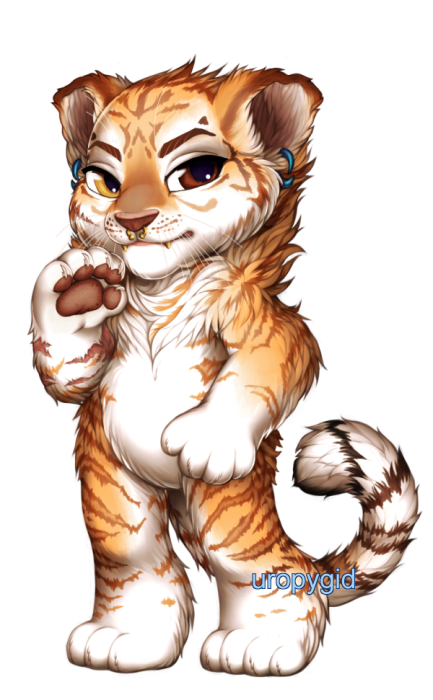 uropygid's tweet photo. two more @Furvilla edits - for my OCs, Mick (strawberry tiger) and Tayyib (tahr). I had a lot of fun matching Kiwi's style with a lot of my edits...
(original art/base by @KiwibonCafe ) https://t.co/kwmkrAR8Jg