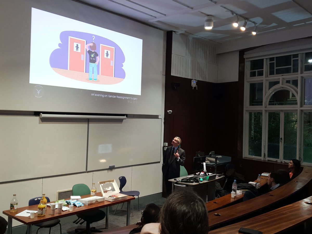 Mr Morley explaining at our Evening on Gender Reassignment event explaining to us why we shouldn't use the term "gender reassignment" 😲