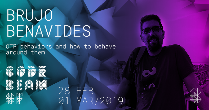 CodeBEAMio's tweet photo. #Erlang community leader and @AdRollDev superstar Brujo Benavides will be introducing us to OTP behaviors and how to behave around them! #CodeBEAMSF #OTP #Erlang

Learn more about Brujo's talk >> https://t.co/zLyv3IYMj1 https://t.co/3zo2tozigq
