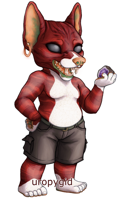 uropygid's tweet photo. and two more @Furvilla edits! Peronell, a [heraldric] panther, and Seneca, a literal rockhound.
original art/base by @KiwibonCafe and Peronell is an adoptable from @doeantlers 💗 https://t.co/jVS1dnim6P