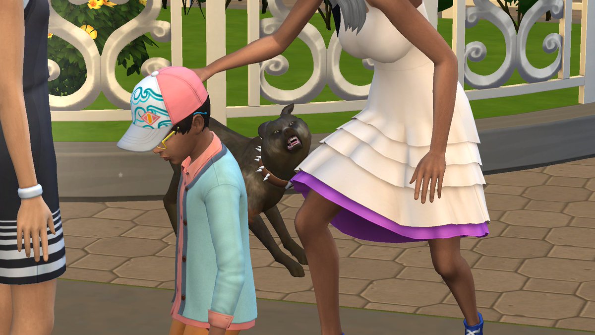So I have Sims 4 and they're full of vices and idiocy (I mean it). And some time ago a created an ultra bad and stinky family owning an ultra bad and stinky dog. And the dog is a character now %))) 