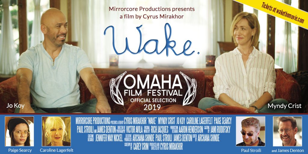 wakeflick's tweet photo. Once again excited to announce our film Wake. is an official selection of @OmahaFilmFestvl! Tweeting out ticket info next. #Omaha @mirrorcore @Jokoy @MsLagerfelt @paulstroili @beingcareycc @mirakhor @PaigeSearcy @cineoramaa @jndvorak https://t.co/gKzC0rUSnL