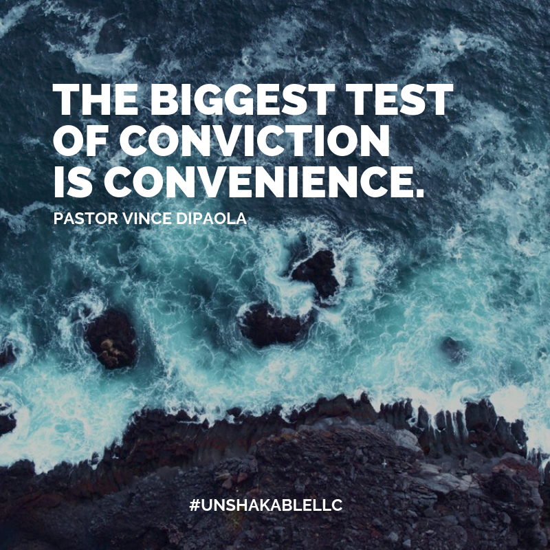 LCCROC's tweet photo. "The biggest test of conviction is convenience."
-Pastor Vince DiPaola
#Unshakable #Conviction #LCCSundays #Convenience #lccroc #unshakeablelcc https://t.co/57a1N9Wt6J