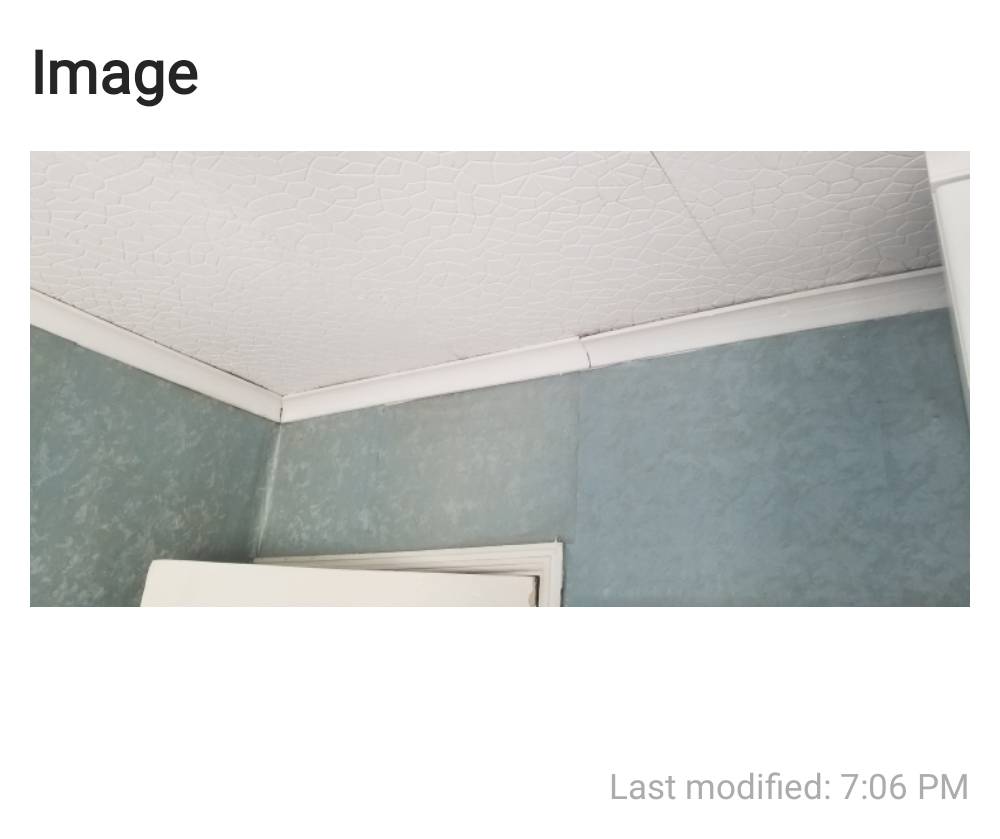 Bedroom ceiling and walls stripped and skimmed and painted