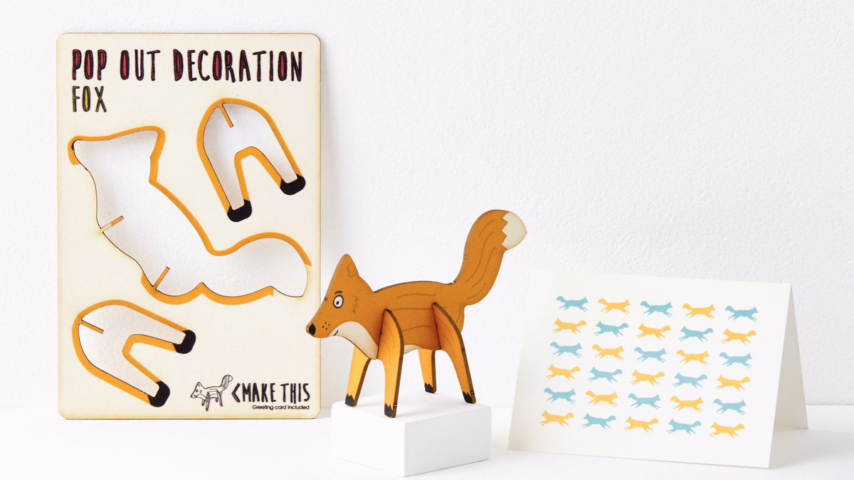 TIP | All of our pop out greeting cards are left blank for your own message. This means that you can use them, not just for birthdays but, for any special occasion. Or you could simply let someone know that you are thinking of them 🦊 #writemoretextless
#fox #snailmail