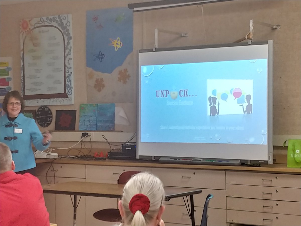 cvanderh's tweet image. Cathy Clarksen presenting at #springcesa6.  Nudge more, Judge less.