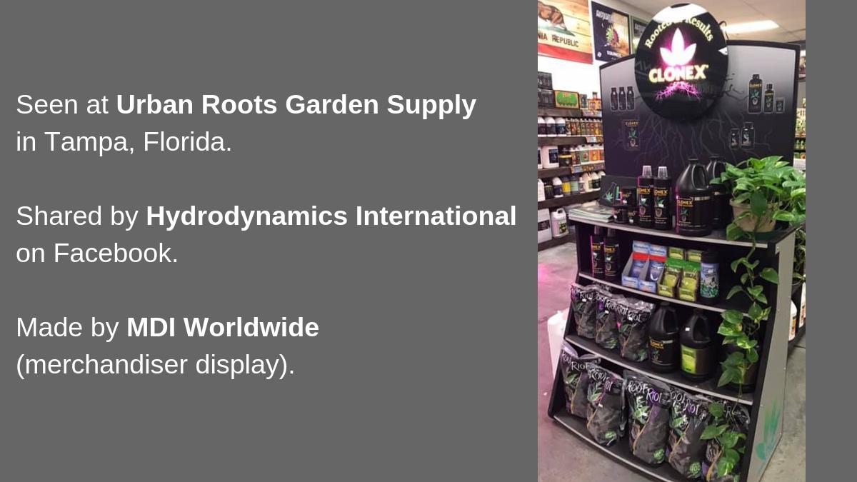 MDIworldwide's tweet photo. It's always great to see product displays like these on the retail floor. Seen at @Urban48642152 in Tampa, Florida. Shared by @HydrodynamicsIN on Facebook. Made by MDI Worldwide (merchandiser display). #retail #merchandiser #retailmarketing #retailmerchandising https://t.co/5lWO8NJ7ee