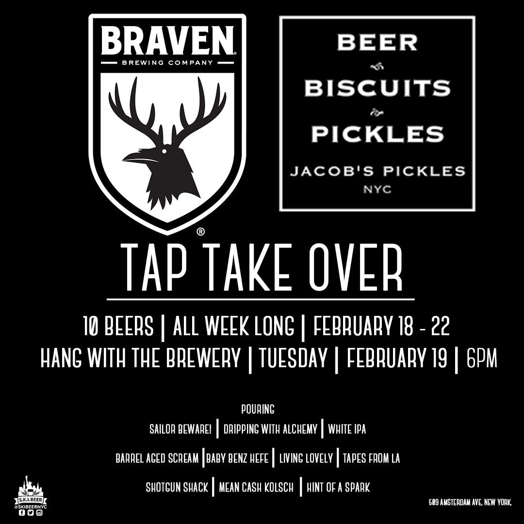 🍺 TAP TAKEOVER 🍺

From Feb 18-22nd our pals at <a href="/BravenBrewing/">Braven Brewing Co.</a> brought 10 of their signature brews to share with us at JP. 

Come through, we’ll give you something to cheers about 🍻