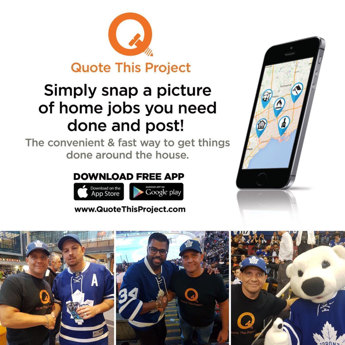 QuoteThisProj's tweet photo. Want to win #monthly tickets to see the @MapleLeafs? Follow us on #Instagram and repost an ad from #QuoteThisProject on your social media accounts, #Twitter #Instagram or #Facebook to be entered! https://t.co/Yz4uWGY5iU
#leafsnation #goleafsgo #Toronto #NHL #HockeyIsBack https://t.co/CK1d6X7QSh