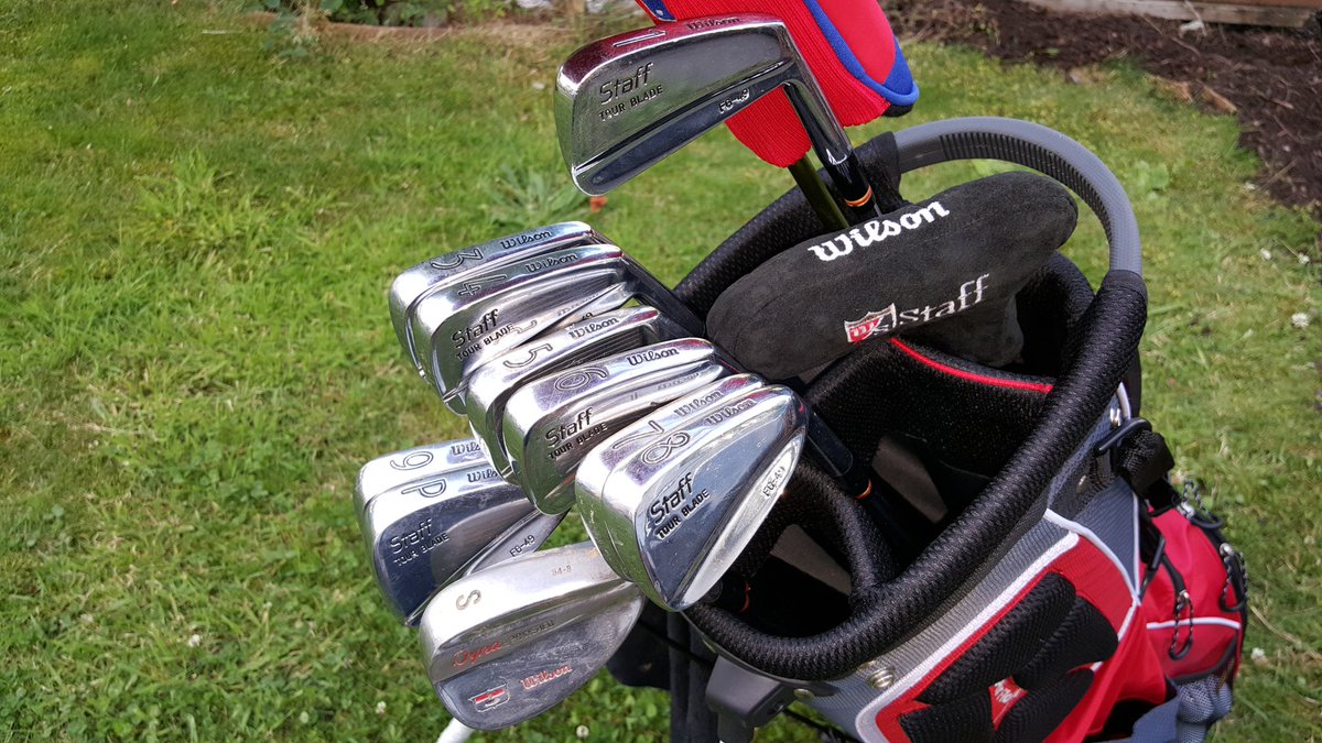 Waazzupppp's tweet image. Looks like my bags at home... #FG49Irons #Putter8813 #M3Driver #DynapowerWedges