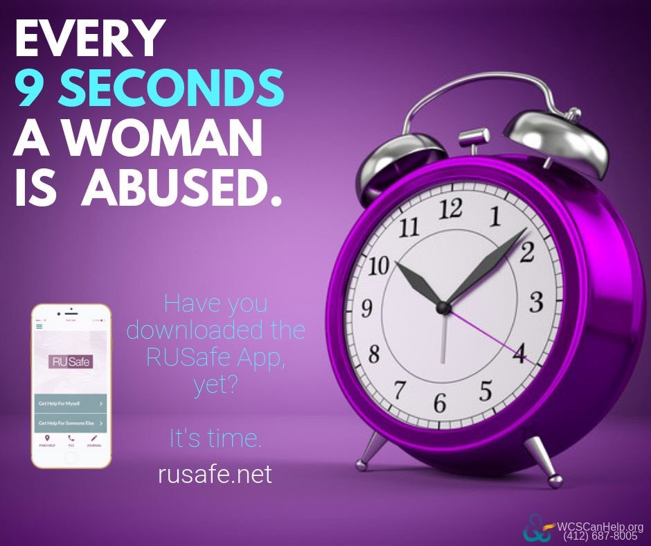 RUSafeApp's tweet image. Download @RUSafeApp today. Every 9 seconds a woman is abused. #9seconds #itstimetostop #domesticviolence #clock #love #deservebetter #journal #rusafe #enddomesticviolence #rusafeapp #lifesavingapp #gethelp #stopdv #savelives #hotline #help #february #dv @wcspittsburgh
