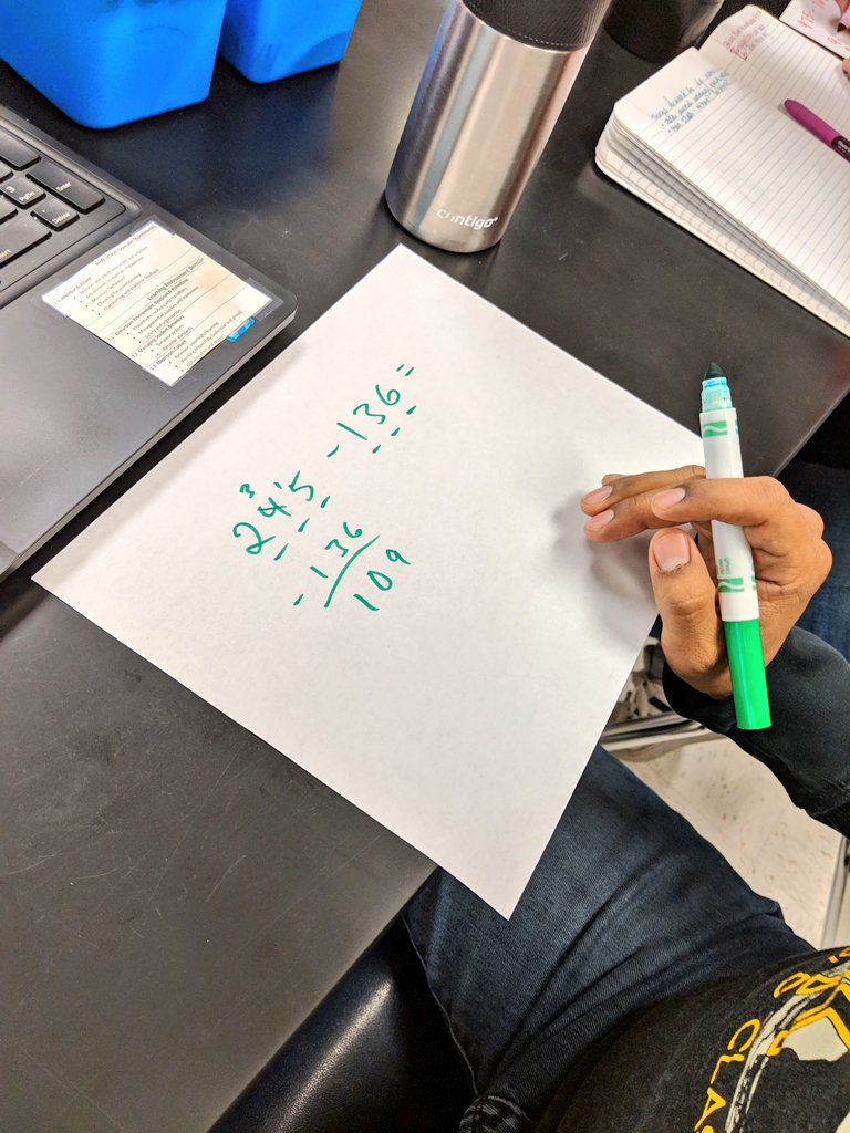 EMathRRISD's tweet photo. We began my session on fostering productive struggle by doing some math together, playing with an @openmiddle problem. #RRLCMiniCon #ElemMathChat #rrmathrocks https://t.co/yFYMAaY6iP
