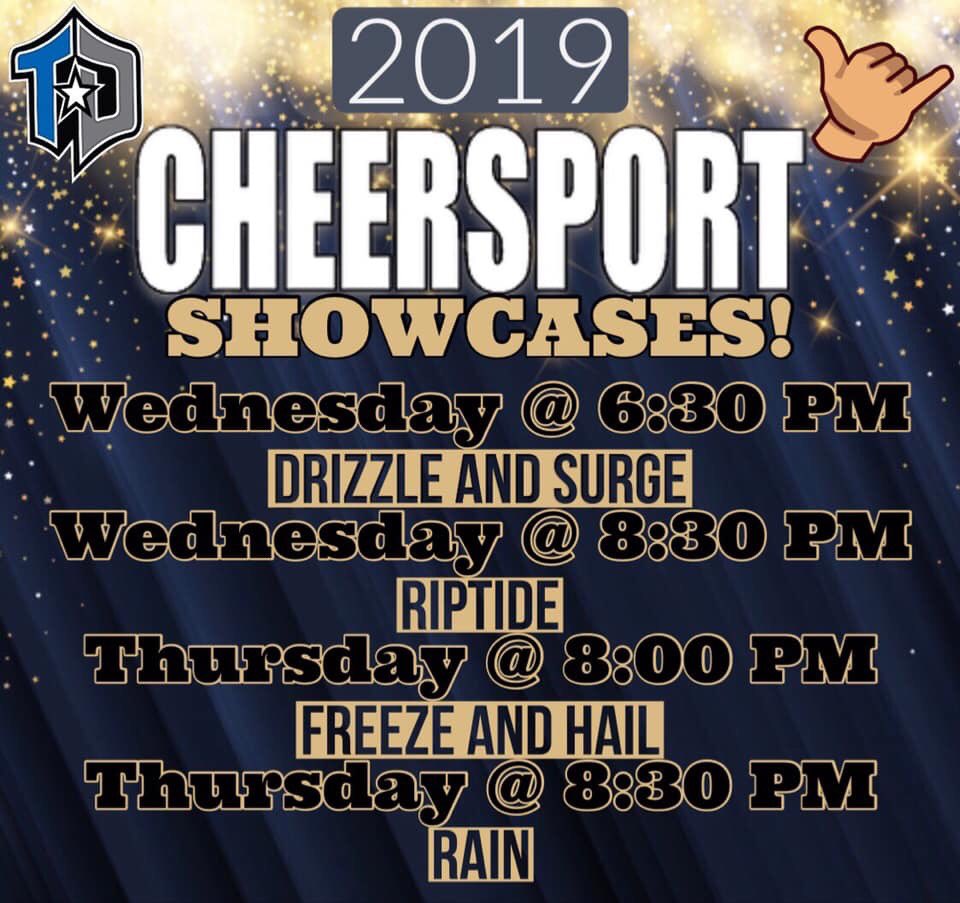 Come support our amazing teams before we head to to Atlanta for <a href="/CHEERSPORTCorp/">CHEERSPORT Corp</a> Nationals this weekend! 💜😍💙👊🏼