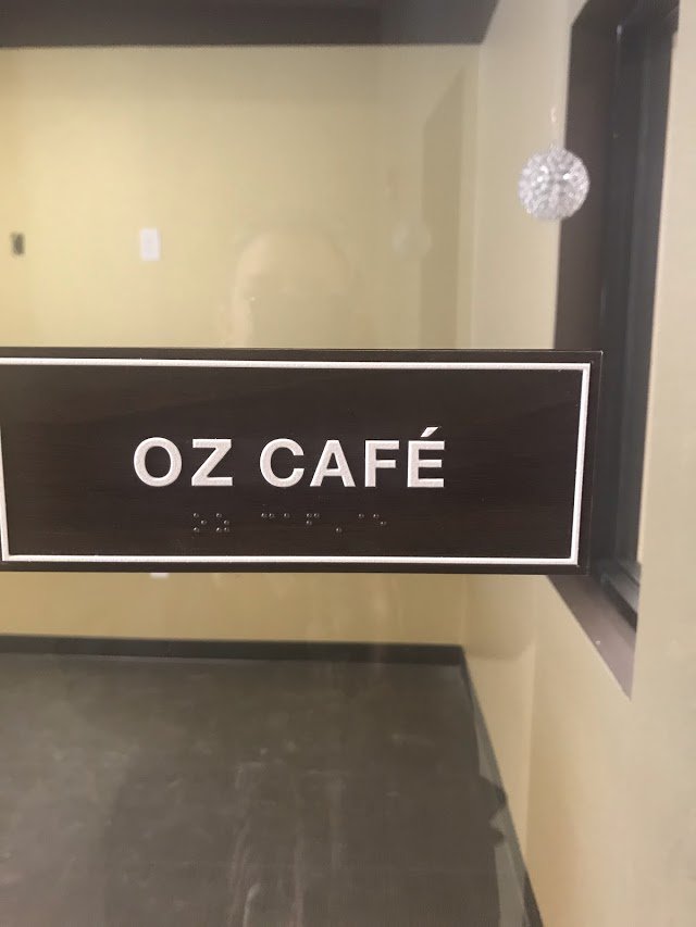 Signage in action &amp; coordinating with our handrail! #signage #handrail #ADAcompliant #coordination 
bit.ly/1M3xl8A