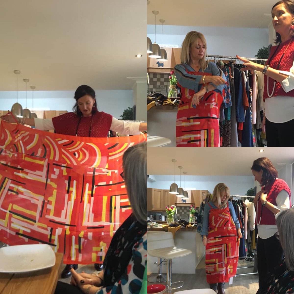 Marleneintegro's tweet photo. Now this is clever!! I think we will all need one of these in our wardrobe. A scarf for now and a wrap dress  for our holibobs. 😉👌#integroimage #newcollection #ss19 #captaintortue #costperwear https://t.co/EEoFkMiZXk