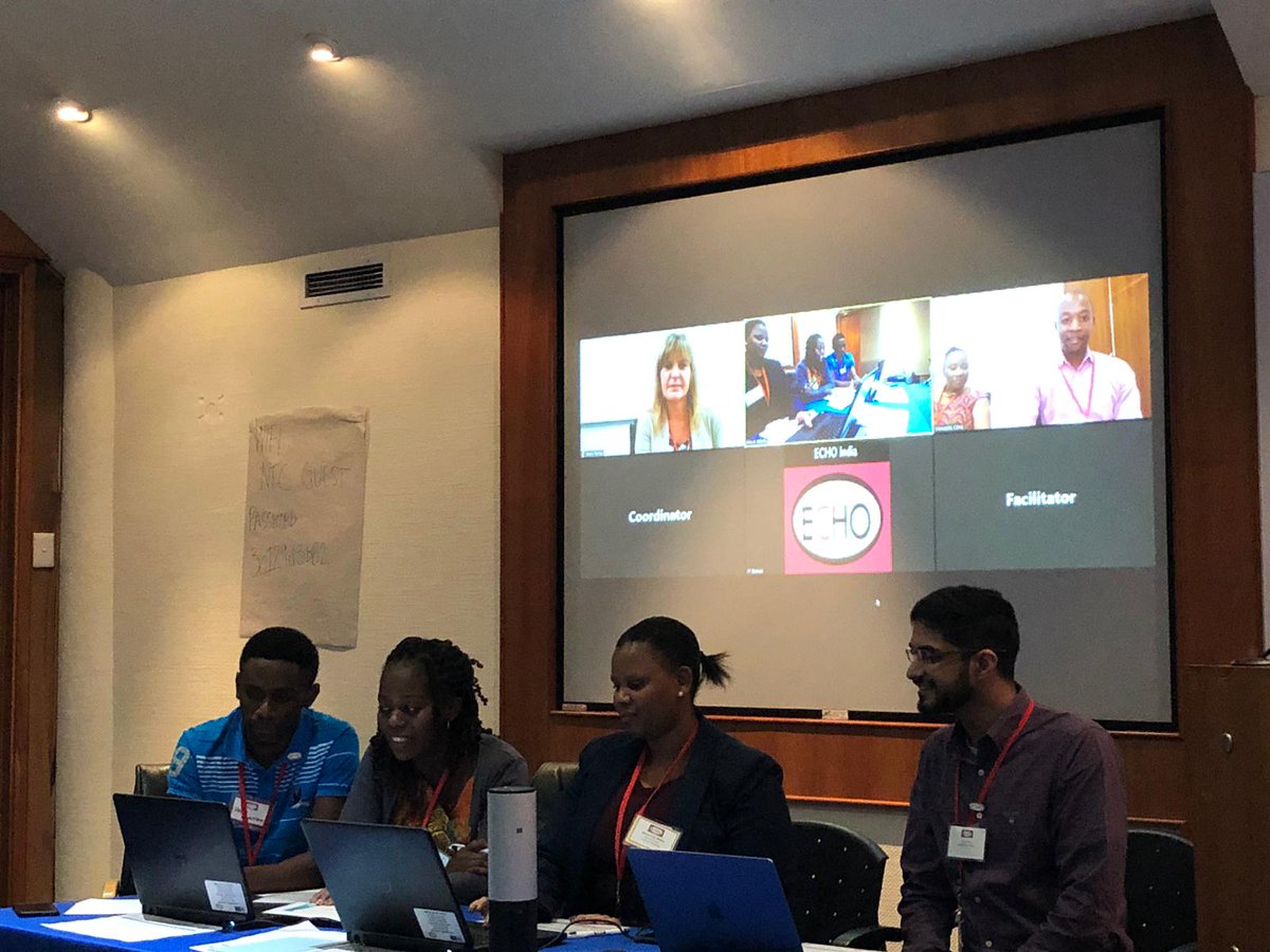 acsglobal's tweet image. One step closer to #DemocratizingKnowledge, Christine (@kenconetwork ED) &amp;amp; Jessica (#StepsAheadConsulting Director) practice facilitation skills in mock #cancer ECHO clinic on day 1 of training @ProjectECHO #ImmersionTrainingJohannesburg #SystemsChange #MovingKnowledge