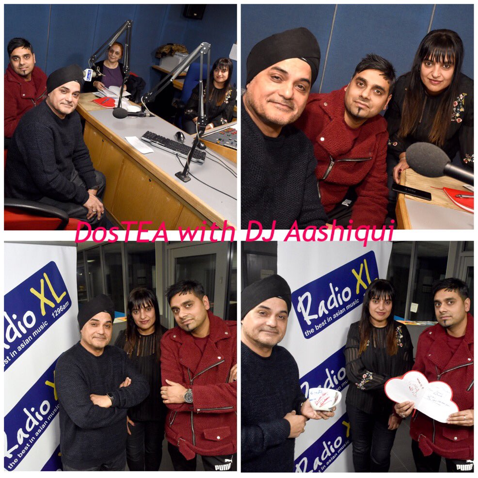 DJAashiqui's tweet photo. DosTEA with DJ Aashiqui - pleasure having @djsamxlnc and THE #legend @SilinderPardesi in the studio last night! #MeriJaan what a collab! Great interview, and an even better performance. Check it out @DJAashiqui Facebook LIVE! #support #downloadlegally https://t.co/5kwCkSxZSY