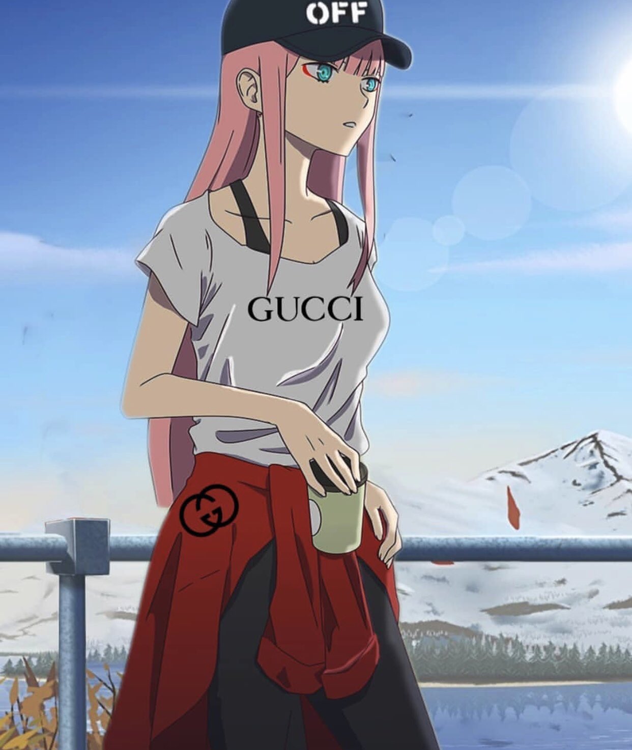 Anime_Lover on Twitter: "Zero Two rocking modern trends #zerotwo #ditf # anime #gucci https://t.co/986dlNgDfR" / Twitter