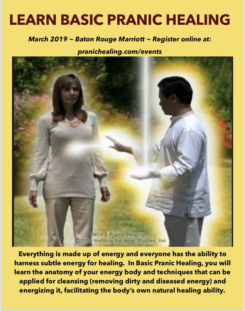 Level 1 Basic Pranic Healing  class will be taught in March in BR!
#energy #pranichealing #GMCKS